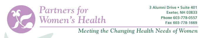 Partners for Women's Health - 3 Alumni Drive, Suite 401 - Exeter, NH 03833 - Tel 603-778-0557